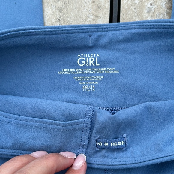 Cottage Blue Athleta Girl Stash Your Treasures Leggings - Picture 4 of 6